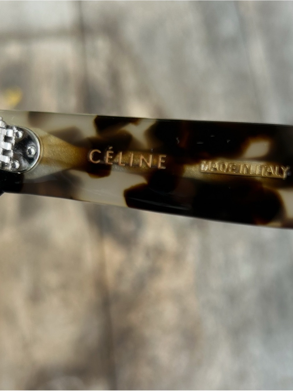 Celine Authentic Spotted Havana Sunglasses with Brown-Green Gradient Lenses - Picture 15 of 15